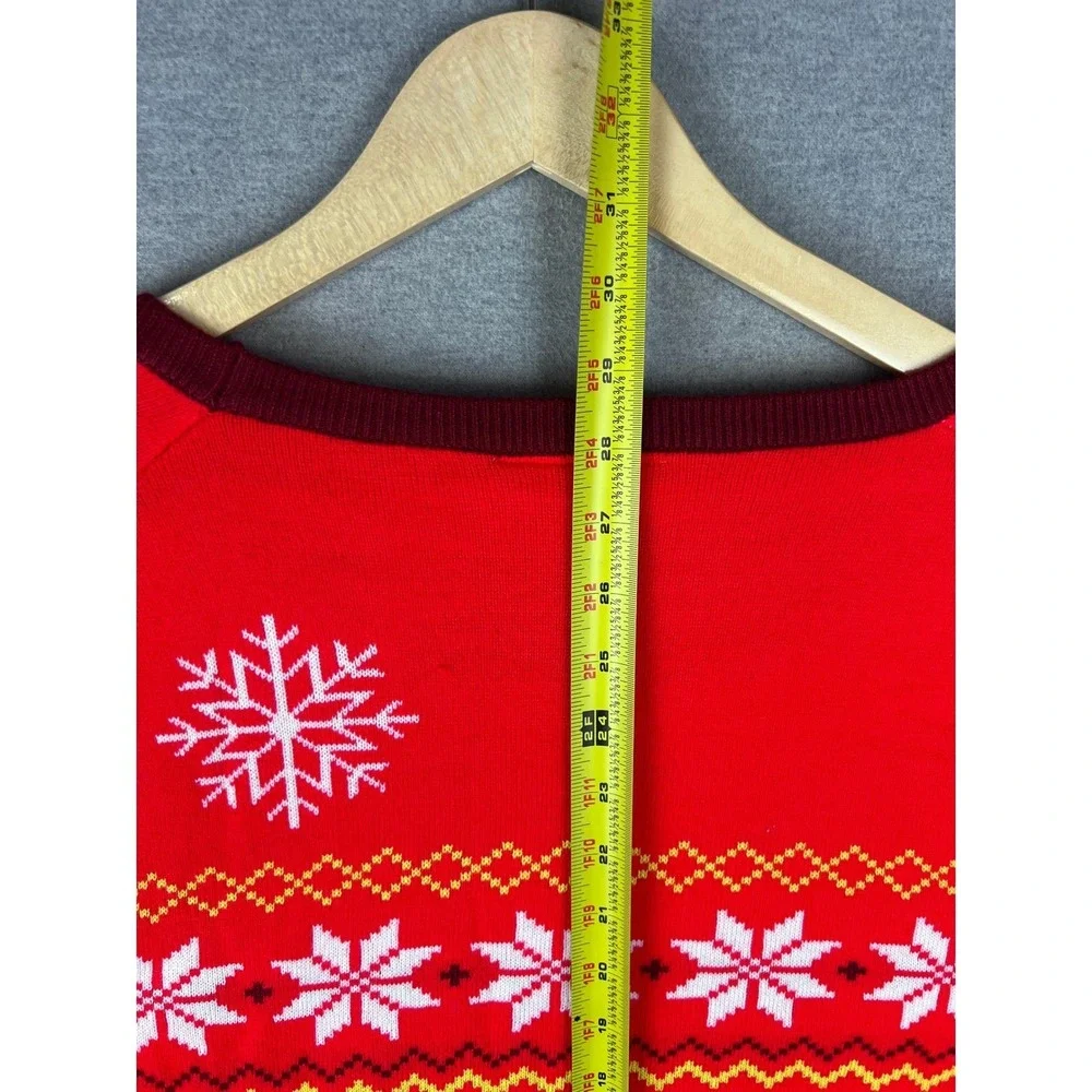 Pokemon Center Pikachu Snowman Ugly Christmas Sweater Mens XL‎ Red Knit Holiday